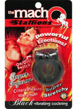 The Macho Stallions Vibrating Cock Ring (black)