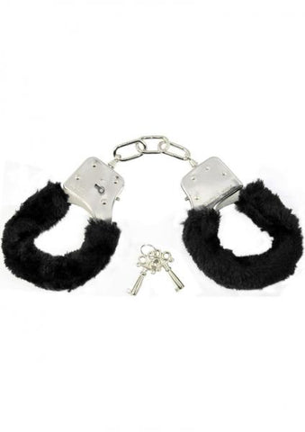 S&M Furry Handcuffs: Black