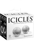 Icicles No 42 Medium Glass Ben Wa Balls Clear