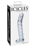 Icicles No. 60 Glass G-Spot Dong Clear