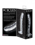 Icicles No. 60 Glass G-Spot Dong Clear