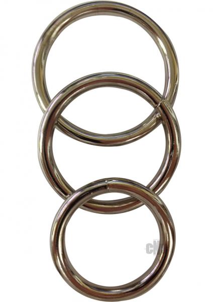 Sportsheets Metal O-Ring 3 Pack Nickel-free Rings