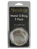 Sportsheets Metal O-Ring 3 Pack Nickel-free Rings