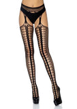Scale Net Suspender Hose O/S Black