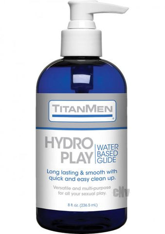 Titanmen Hydro Play Water Based Glide 8oz.