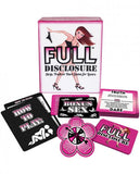 Full Disclosure Game for Lovers