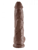 10 Inches C*ck Balls - Brown