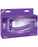 Fantasy C-Ringz Silicone Double Penetrator Rabbit