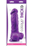 Colours Pleasures Thick 8 inches Purple Dildo