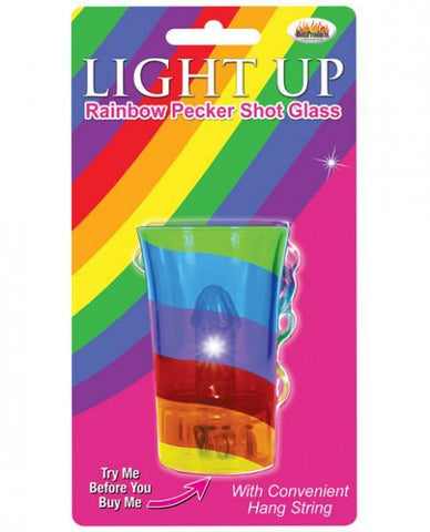 Light Up Rainbow Pecker Shot Glass