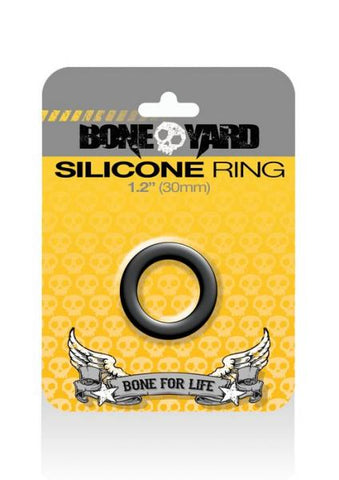 Boneyard Silicone Ring 1.2 inches Black