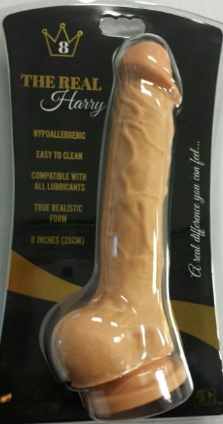 Real Harry Dildo Balls Suction Cup 8 inches