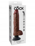 King Cock 10in Vibrating Cock W/balls