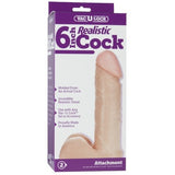 Vac-U-Lock 6" Realistic Dildo - Beige