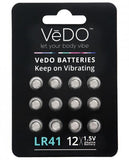 Vedo LR41 Batteries 1.5 Volt 12 Pack