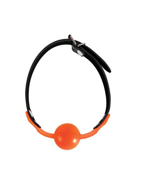 The 9's, Orange Is The New Black, Siligag Silicone Bag Gag, Orange With Black Faux Leather Straps