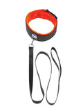 The 9's, Orange Is The New Black, Short Leash Faux Leather, Black With Furry Orange Lining