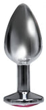 Silver Starter Bejeweled Stainless Steel Plug