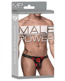 Male Power Kiss Me Micro Thong V Sheer Lips S/m