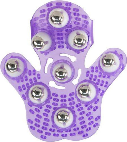 Roller Balls Massager Purple Massage Glove