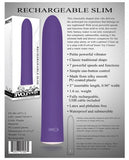 Evolved Rechargeable Slim Vibe 7 Function Waterproof Purple