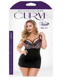 Curve Josephine Cutout Molded Leopard Print Chemise & G-string Rose Leopard 3x/4x