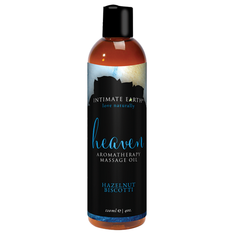 Intimate Earth Heaven Hazelnut Biscotti Massage Oil 4oz