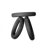 Perfect Fit Xact-fit Silicone Rings S-m (#14, #15, #16) Black