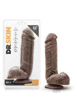 Dr. Skin - Mr. D - 8.5in Dildo With Suction Cup - Chocolate