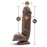 Dr. Skin - Mr. D - 8.5in Dildo With Suction Cup - Chocolate