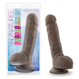 Au Naturel - 9in Sensa Feel Dildo - Chocolate