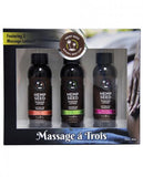 Earthly Body Gift Set Massage A Trois Includes: 2oz Isle Of You Massage Lotion, 2oz Skinny Dip Massa