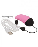 Simple & True Vibrating Remote Control Tongue Pink