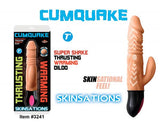 Cum Quake 11 Mode Pulsating/Warming Vibe w/ Clit Stimulator Rechargeable.