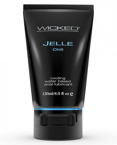 Wicked Jelle Anal Gel Cooling Sensation Lubricant 4oz Tube