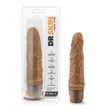 Dr. Skin - Cock Vibe - 7.25 Inch Vibrating Cock - Mocha