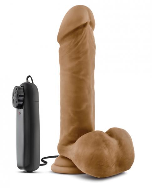 Loverboy -  Soccer Champ - Vibrating 8 Inch Realistic Dildo - Mocha