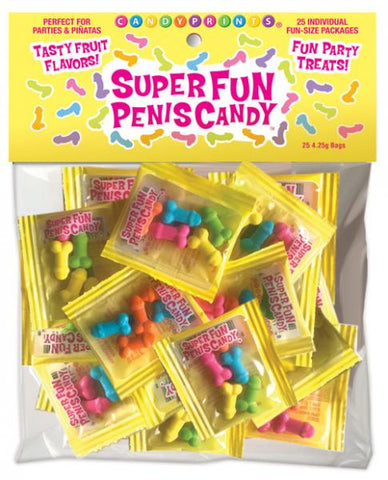 Super Fun Penis Candy, Bag Of 25