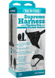 Vac-U-Lock Supreme Harness With Vibrating Plug Black