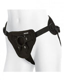 Vac-U-Lock Supreme Harness With Vibrating Plug Black