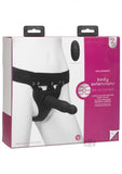 Body Extensions Hollow Slim Dong Strap-on 2-piece Set With Clitoral Vibrator Black