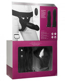 Body Extensions Hollow Strap-on 4-piece Set With Clitoral Vibrator Black