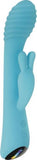 Evolved Aqua Bunny 9 Shaft Function 9 Clit Stim Functions Rechargeable Silicone Waterproof Teal