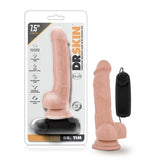 Dr. Skin - Dr. Tim - 7.5in Vibrating Cock With Suction Cup - Vanilla