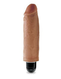 King Cock 6in Vibrating Stiffy Tan