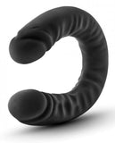 Ruse - Silicone Double Headed Dildo - 18in - Black