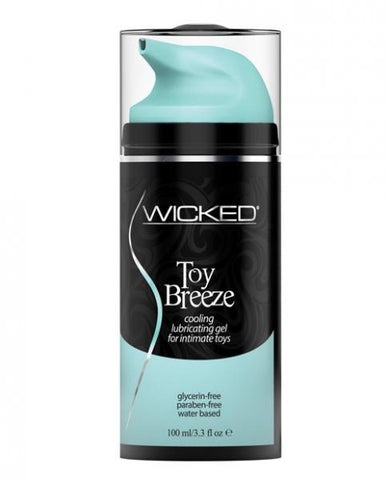 Wicked Toy Breeze Cooling Glyercin-free Gel For Intimate Toys 3.3 Fl Oz/100ml