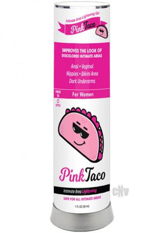 Pink Taco Intimate Area Lightening Gel 1oz Bottle