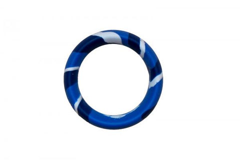 Major Dick Commando Cock Ring Blue Camo 1.5 inches