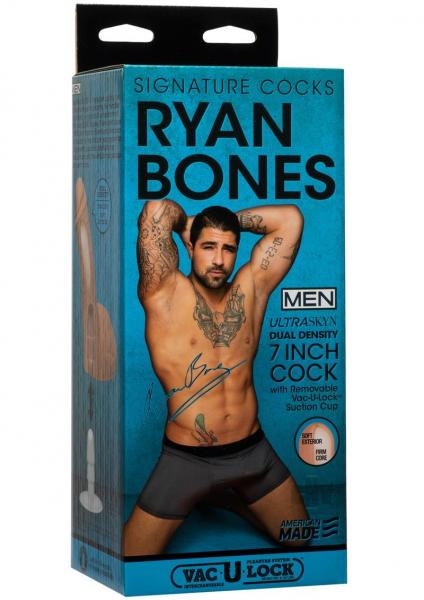 Signature Cocks - Ryan Bones -7in Ultraskyn Cock W/removable Vac-u-lock Suction Cup Vanilla